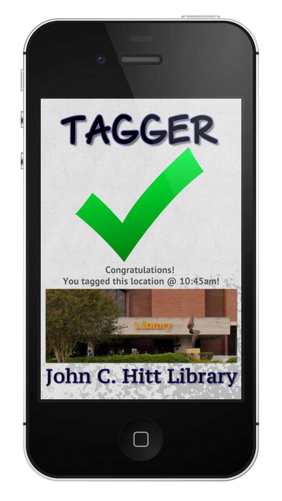 Tagger Success Screen