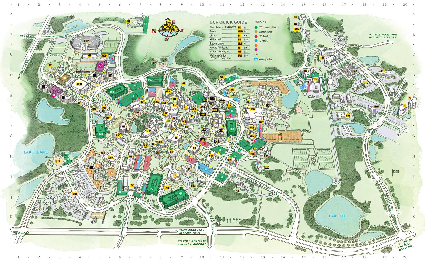 UCF Campus Map